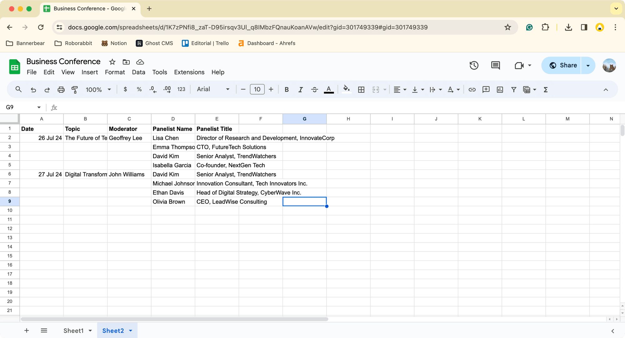 Business Conference Panel - Google Sheets.png