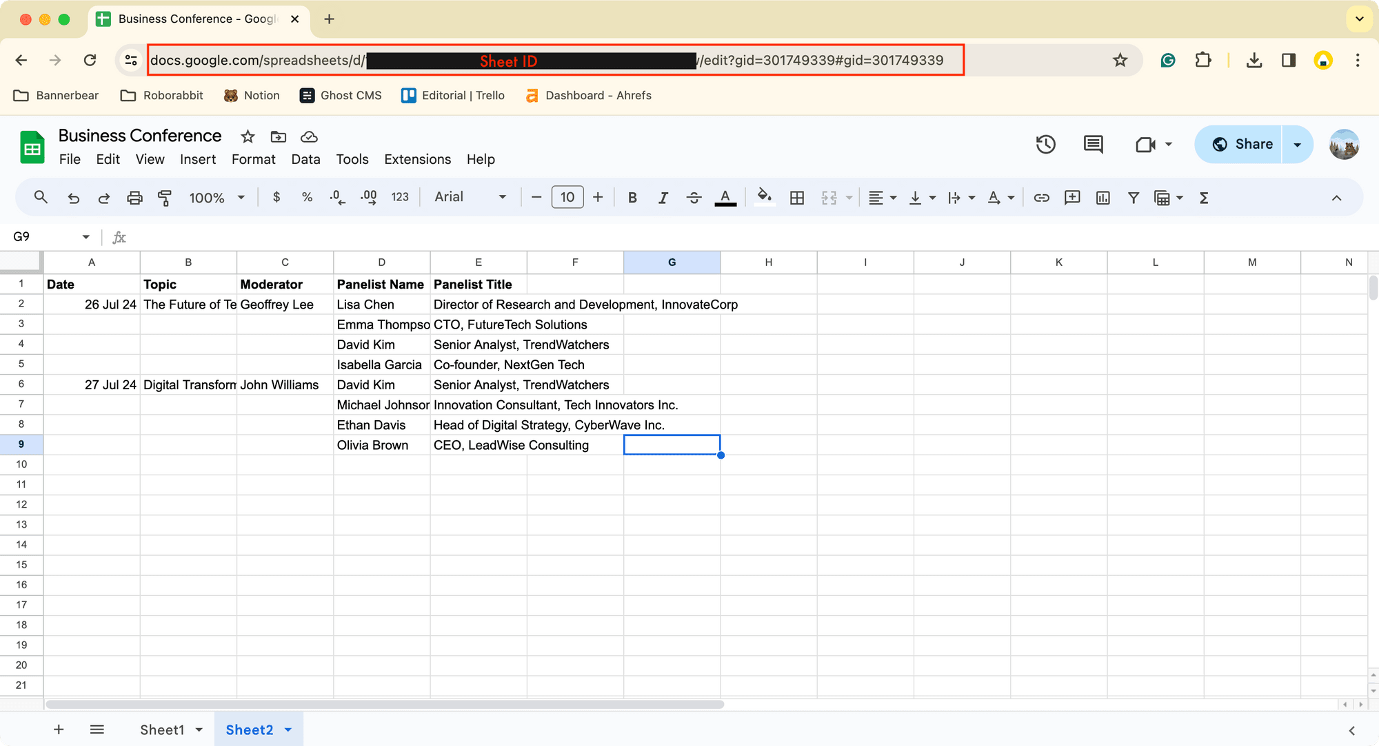 Business Conference Panel - Google Sheets URL.png